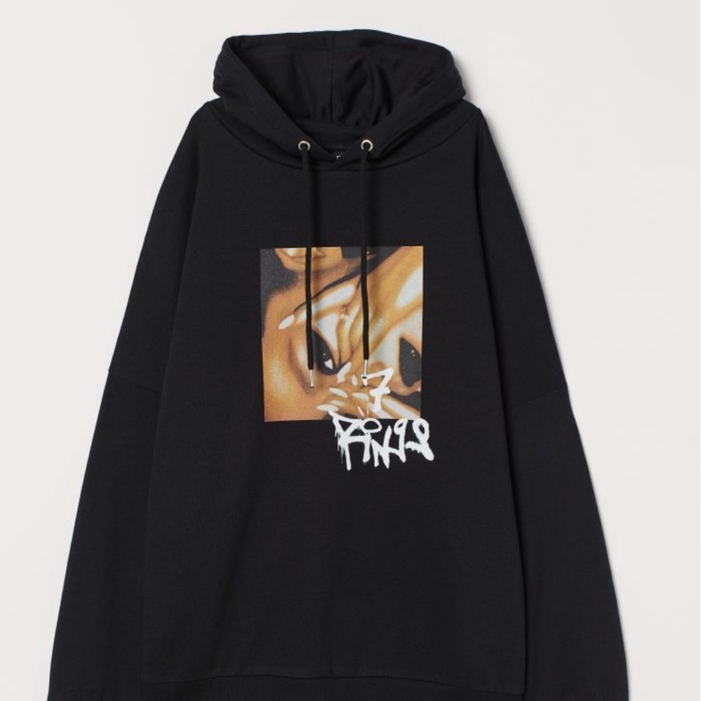 Brand New Ariana Grande Thank U Next Black Hoodie Size M